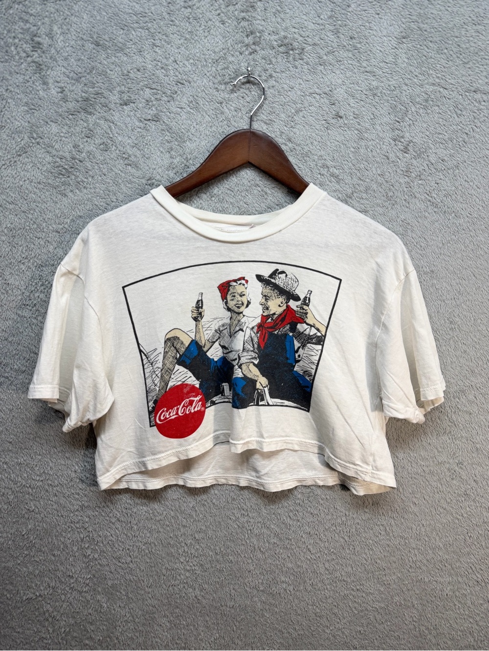 Coca-Cola Retro Americana Graphic Crop Tee